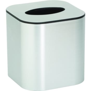 Image for Hapco Contempo Brushed Silver Boutique Tissue Box from HD Supply