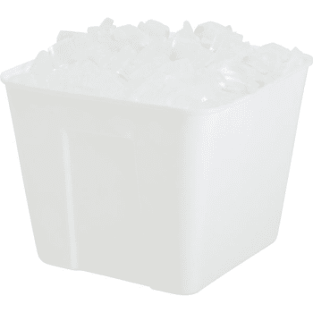 Image for Hapco 3 Quart Square Ice Bucket No Handles White Package Of 36 from HD Supply