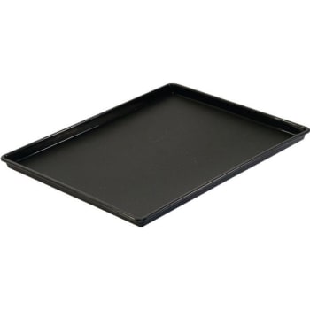 Hapco 10 x 12.5" Rectangular Tray With Square Corners Black Package Of 36