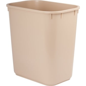 Image for Hapco 13 Quart Rectangular Wastebasket Beige Package Of 12 from HD Supply