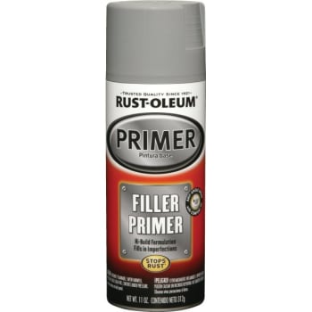 Rust-Oleum 11 Oz Stops Rust Filler and Sandable Primer Spray Flat Gray 6PK