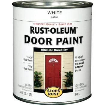 Image for Rust-Oleum 1 Qt Stops Rust Door Paint Satin White 2pk from HD Supply