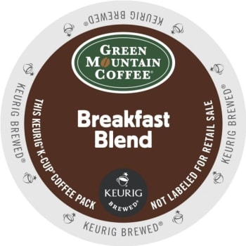 Green Mountain Coffee Breakfast Blend Regular K-Cup Coffee Pack Case Of 96