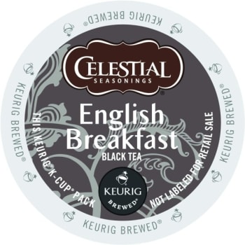 Celestial Seasonings English Breakfast   K-Cup Tea Pack Case Of 96