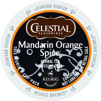 Image for Celestial Seasonings Mandarin Orange Spice Caffeine Free K-Cup Tea Pack Case Of 96 from HD Supply