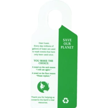 Save Our Planet Towels Hanging Sign Package Of 50