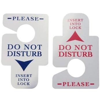 Image for Do Not Disturb Electric Lock Insert, Package Of 50 from HD Supply