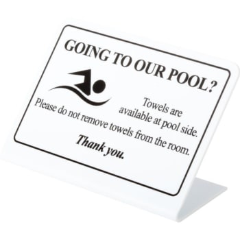 Image for Pool Towels Available Poolside Easel Package Of 50 from HD Supply