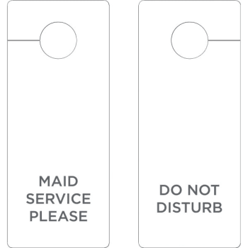 Maid Service/Do Not Disturb Door Hanger 3 x 8", Package Of 100