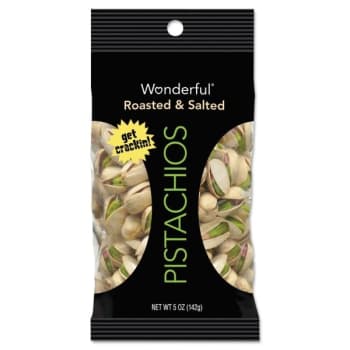 Paramount Farms® 1 Oz Roasted & Salted Wonderful Pistachios Pack Of 12