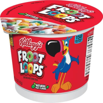 Kellogg's 1.5 Oz Single-Serve Cup Froot Loops Breakfast Cereal Pack Of 6