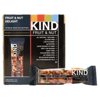 Image for KIND® 1.4 Oz Fruit And Nut Delight Fruit And Nut Bars Pack Of 12 from HD Supply