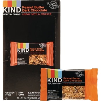 Kind® 1.2 Oz Peanut Butter Dark Chocolate Healthy Grains Bar Pack Of 12