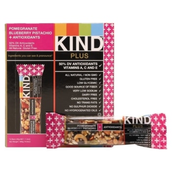 Image for Kind® 1.4oz Blueberry Pistachio/antioxidants Plus Nutrition Boost Bar Pack Of 12 from HD Supply