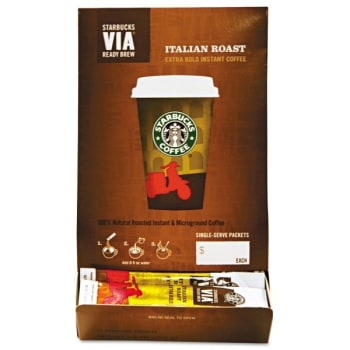 Image for Starbucks™ 3/25 Oz Italian Roast Via Ready Brew Coffee Pack Of 50 from HD Supply