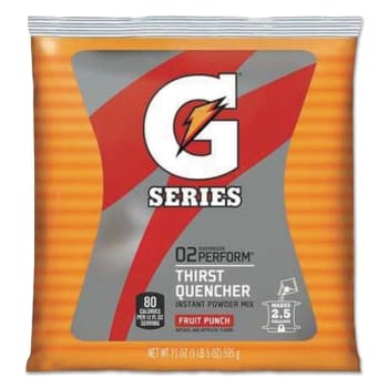 Image for Gatorade 21 Oz Packet Fruit Punch Thirst Quencher Powdered Drink Mix Pack Of 32 from HD Supply