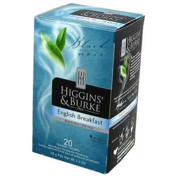 Higgins & Burke English Breakfast Black Tea Bags Case Of 120