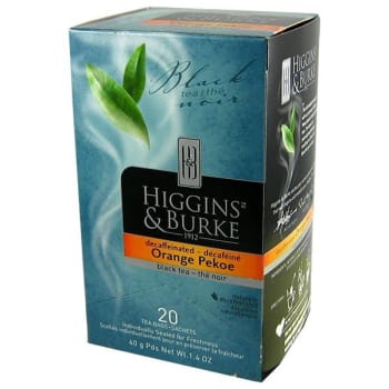 Higgins & Burke Decaf Orange Pekoe Black Tea Bags Case Of 120