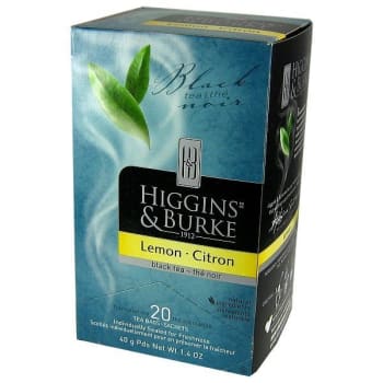 Higgins & Burke Lemon Black Tea Bags Case Of 120