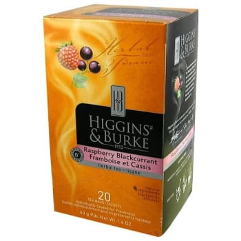 Higgins & Burke Raspberry Blackcurrant Herbal Tea Bags Case Of 120