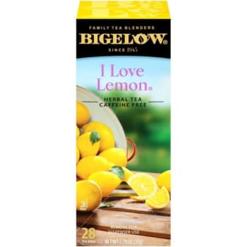 Bigelow I Love Lemon Herbal Tea Bags Case Of 168
