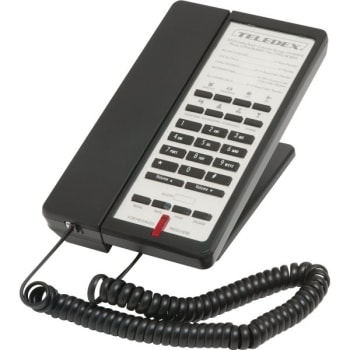 Image for Teledex E Series Deluxe Single Line Black Telephone from HD Supply