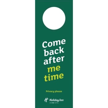 Image for Holiday Inn Do Not Disturb Door Hanger Package Of 100 from HD Supply