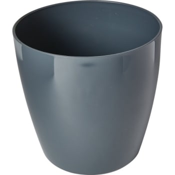Hapco 3 Quart Round Ice Bucket, Plastic Graphite, No Handles, (36-Case)