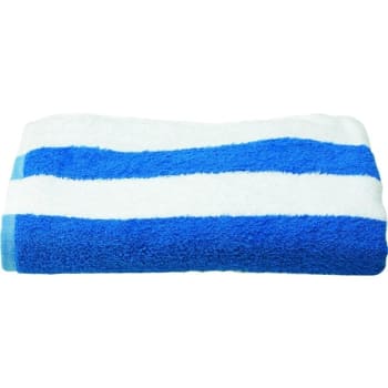 Image for Cabana Stripe Pool Towel 30x70 15Lbs/Dozen White And Blue Stripe (12-Case) from HD Supply