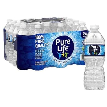 Pure Life® 0.50 L Bottled Water, Case Of 24