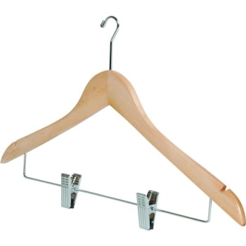 18 x 1/2" Small Hook Female Hanger, Natural Wood, Package Of 100