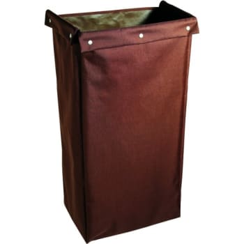 Image for Housekeeping Cart Polyester Replacement Bag W/fold-Over Flap/snaps, 30"h, Brown from HD Supply