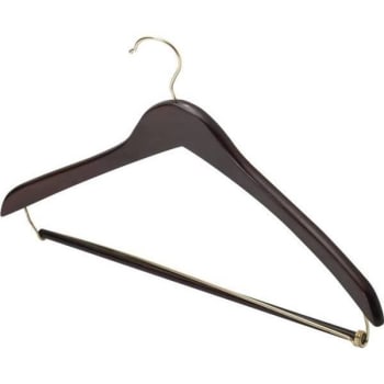 Image for 17 X 1/2" Standard Hook Male Hanger, Dark Wood, Package Of 100 from HD Supply