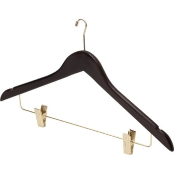 Image for 17 X 1/2" Small Hook Female Hanger, Dark Wood, Package Of 100 from HD Supply