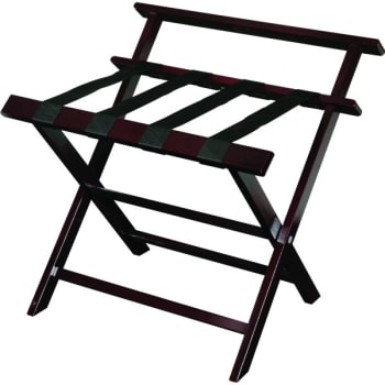 Image for Aristocrat Luggage Rack Rosewood With Backrest from HD Supply