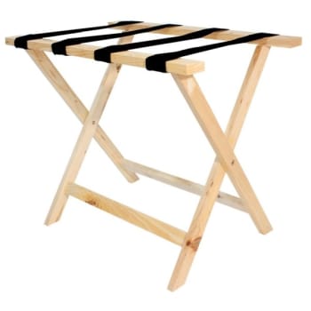 Image for Deluxe Luggage Rack Natural from HD Supply