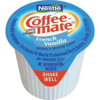 Coffee-Mate® Liquid Coffee Creamer, Mini Cup, French Vanilla, Case Of 180
