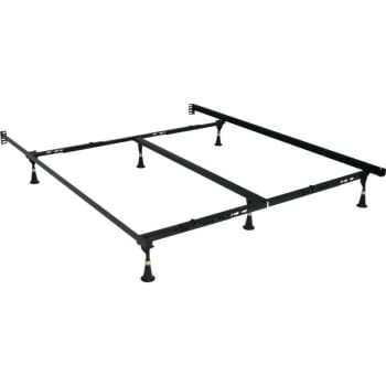Hollywood Bed Frame Premium Lev-R-Lock Frame, Twin-Queen, 6 Legs, Glides