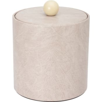 Image for Hapco 3 Quart Deluxe Leatherette Round Ice Bucket Taupe from HD Supply