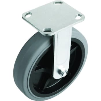 Image for Shepherd 8" Rubber Gray Non-Marking Wheel Rigid Caster from HD Supply