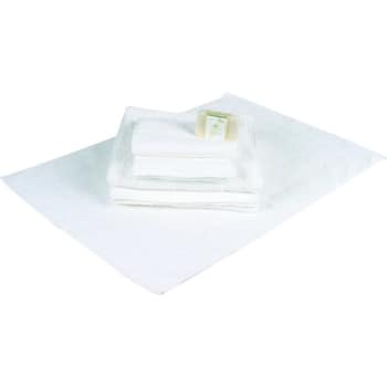 Basic Blended Hand Towel Cam 16x27 3 Lbs/Dozen White Package Of 12