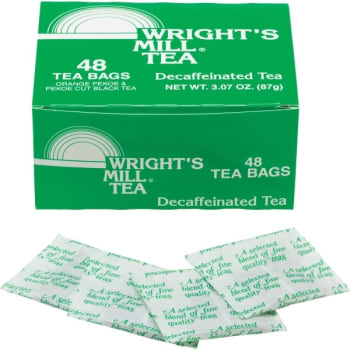 Image for Diplomat Coffee Wright's Mill Decaffeinated Tea Bags, Case Of 576 from HD Supply