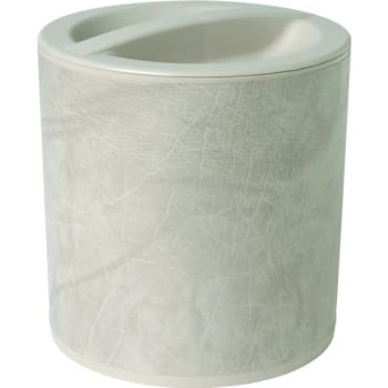 Hapco 3 Quart Design Leatherette Round Ice Bucket Taupe