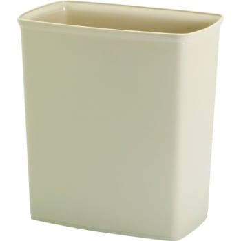 Image for Hapco Design Line 9 Quart Plastic Trash Can, Ignition Resistant, Bone from HD Supply