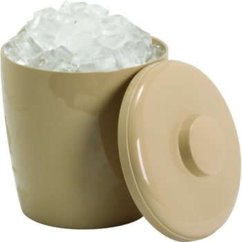 Hapco 3 Quart Plastic Round Ice Bucket Beige Package Of 36