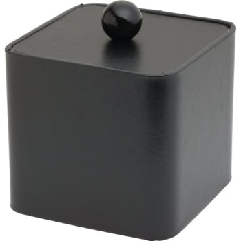Image for Hapco 3 Quart Deluxe Leatherette Square Ice Bucket Black from HD Supply