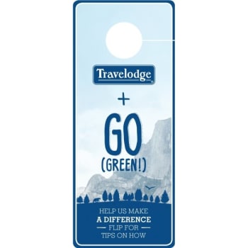 Image for Travelodge by Wyndham® Conservation Door Hanger, Case Of 100 from HD Supply