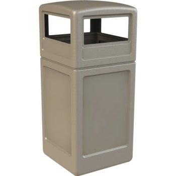 Image for Commercial Zone Products PolyTec 42 Gallon Trash Can w/ Dome Lid (Beige) from HD Supply