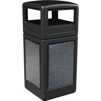 Image for Commercial Zone Products StoneTec 42 Gal. Decorative Trash Can (Pepperstone Panel) from HD Supply