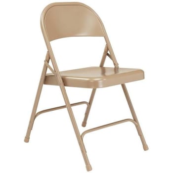 National Public Seating® Npsc Beige Steel Folding Chair Package Of 4
